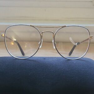 NEW & AUTHENTIC EYEGLASSES JIMMY CHOO MODEL JC200, 54-18-140, GOLD-BLACK